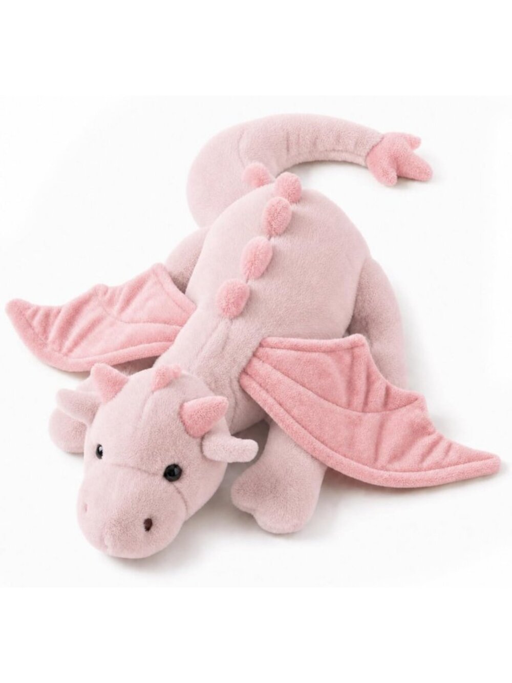 Cute 36in Pink Dragon Plush Toy - Giant Soft Pterosaur Pillow, Cuddly Gift